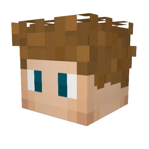 Justin1505 Minecraft avatar head, 3D render