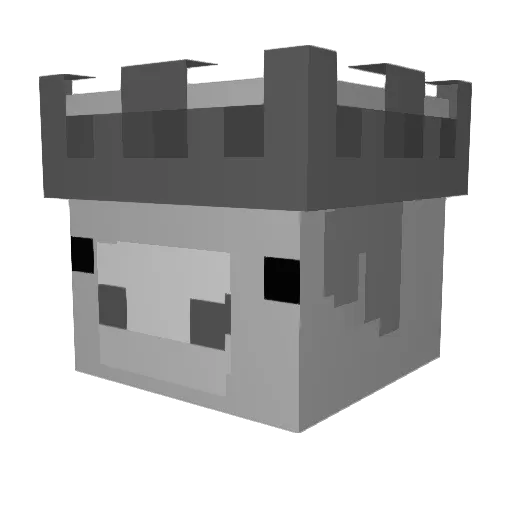 Justin216 Minecraft avatar head, 3D render