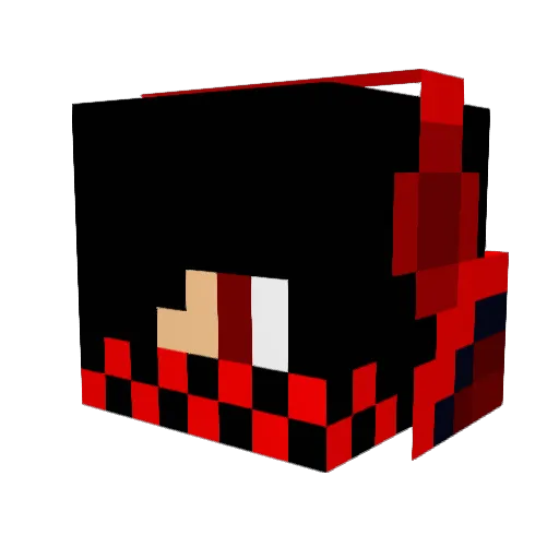 Justin2 Minecraft avatar head, 3D render