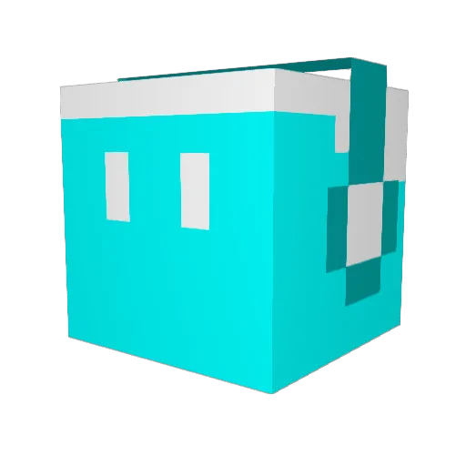 Justin87 Minecraft avatar head, 3D render