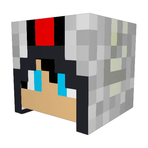 JustinBraun1812 Minecraft avatar head, 3D render