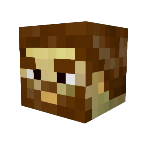 JustinDavis2 Minecraft avatar head, 3D render