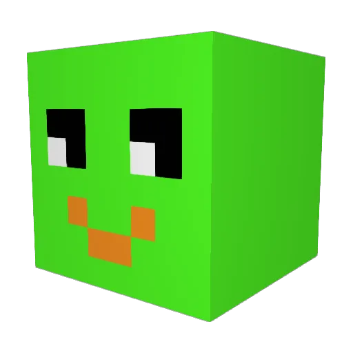 JustinGER Minecraft avatar head, 3D render