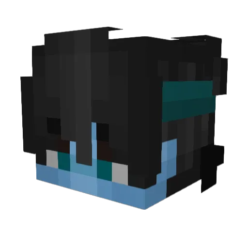 JustinKlinge Minecraft avatar head, 3D render