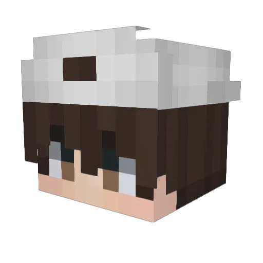 JustinKrp Minecraft avatar head, 3D render