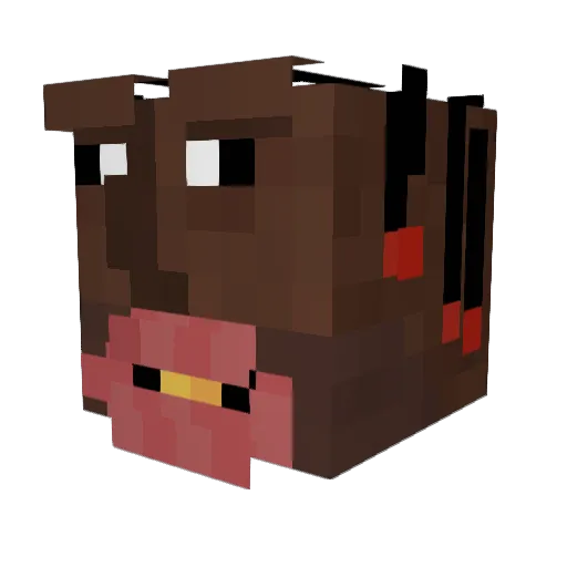 JustinTheKing575 Minecraft avatar head, 3D render