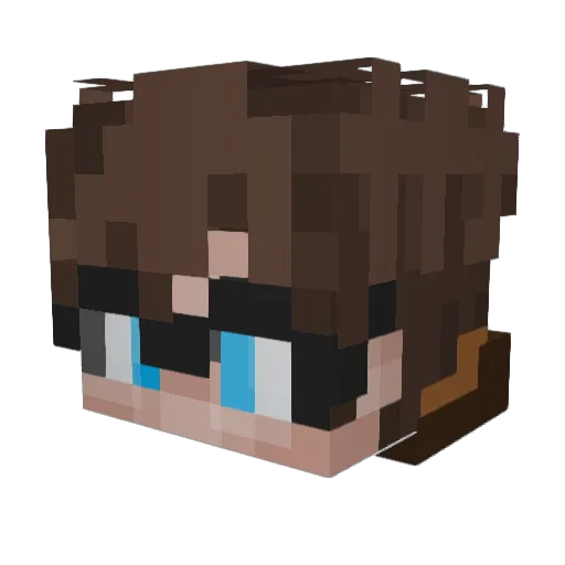 JustinTime067 Minecraft avatar head, 3D render