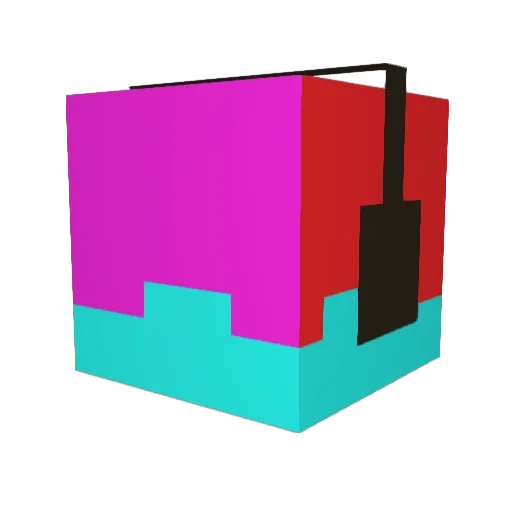 JustinTrib Minecraft avatar head, 3D render