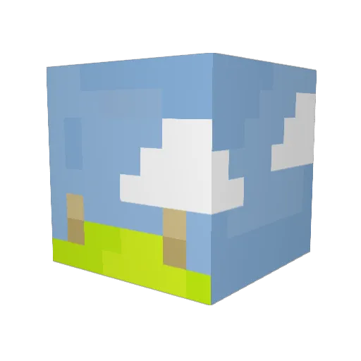 JustinVel Minecraft avatar head, 3D render