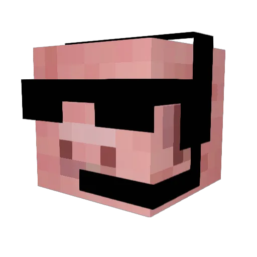 JustinW10 Minecraft avatar head, 3D render