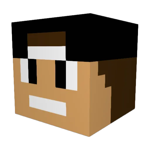 Justin_Augusta Minecraft avatar head, 3D render