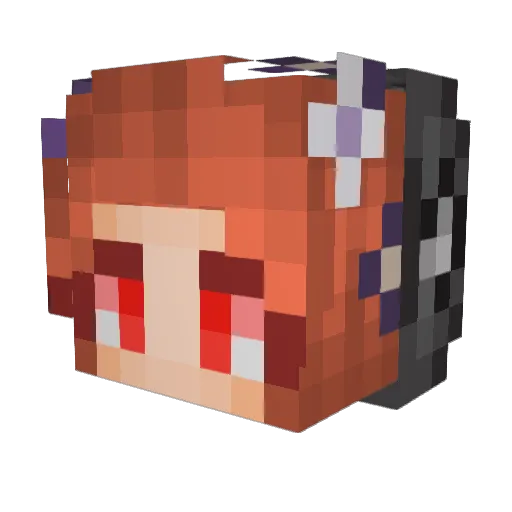 Justin_Bridou Minecraft avatar head, 3D render