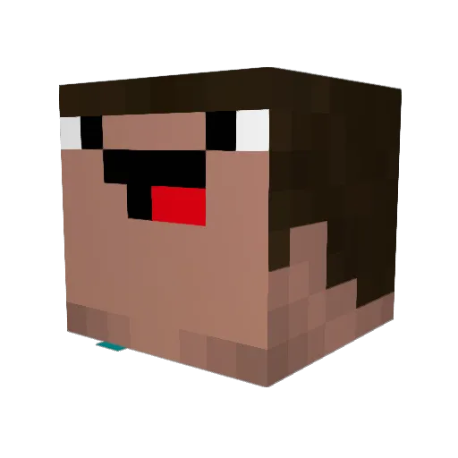 Justin_CH Minecraft avatar head, 3D render