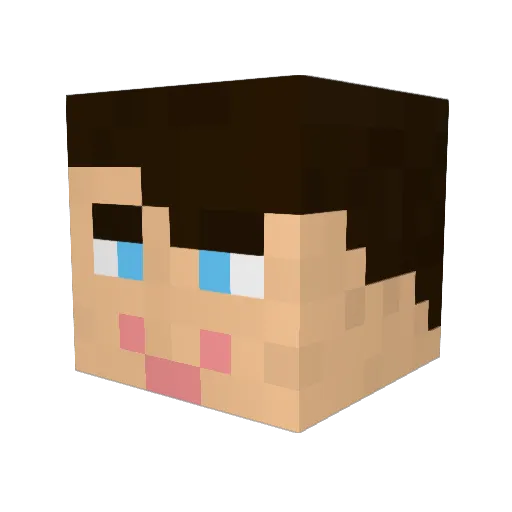 Justin_F_F Minecraft avatar head, 3D render