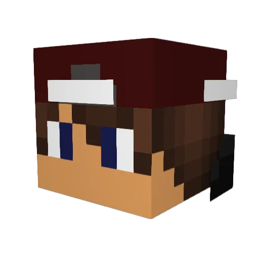 Justin_HD7 Minecraft avatar head, 3D render