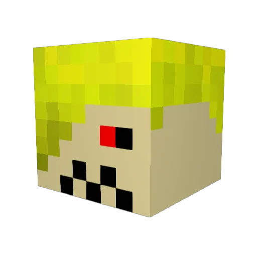 Justin_Time123 Minecraft avatar head, 3D render