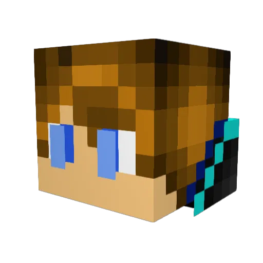 Justin___XD Minecraft avatar head, 3D render