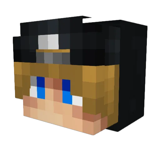 Justin_c01 Minecraft avatar head, 3D render