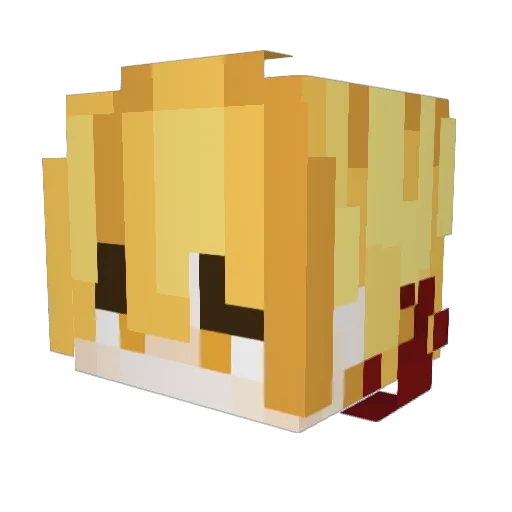 Justin_l57 Minecraft avatar head, 3D render