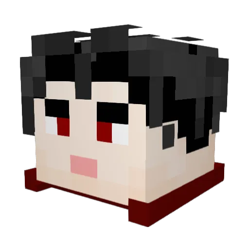 Justinaviation Minecraft avatar head, 3D render