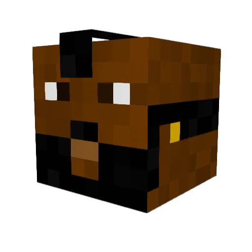 Justinb58 Minecraft avatar head, 3D render