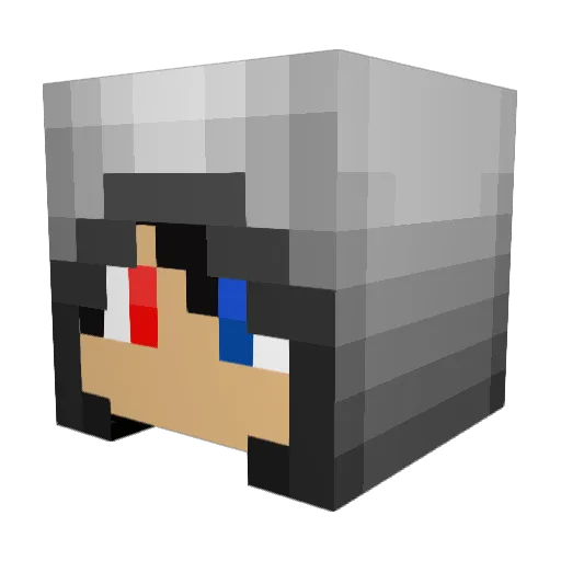 Justinbe3000 Minecraft avatar head, 3D render