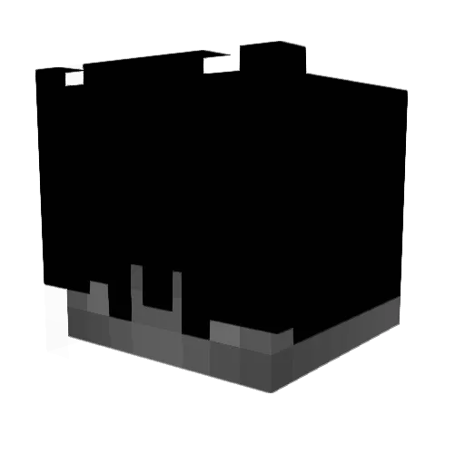 Justinhatan Minecraft avatar head, 3D render