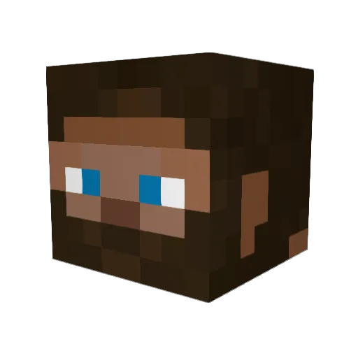 Justintym96 Minecraft avatar head, 3D render