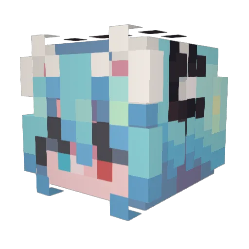 Justinus06 Minecraft avatar head, 3D render