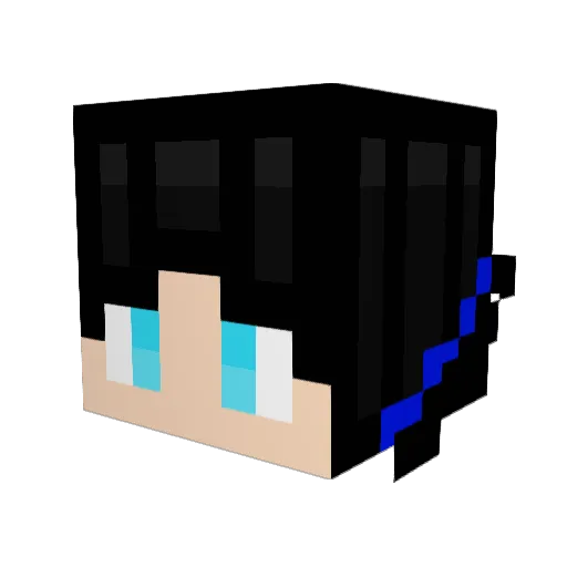Justkainhd Minecraft avatar head, 3D render