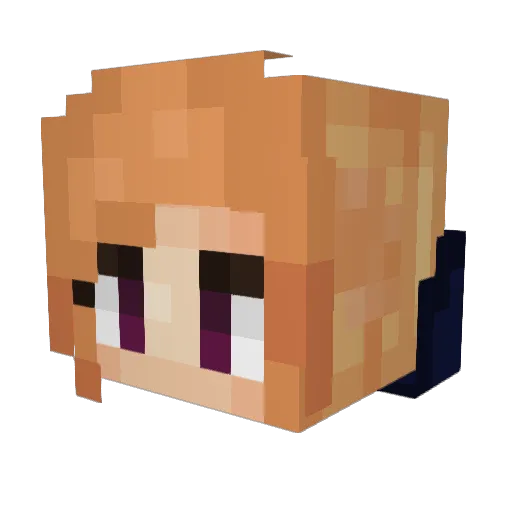 Justkidz64 Minecraft avatar head, 3D render