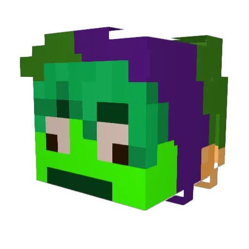 Justmario20 Minecraft avatar head, 3D render