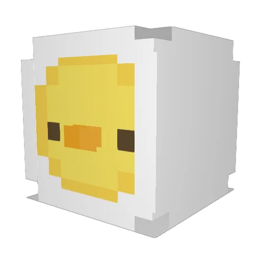 Justnot_ Minecraft avatar head, 3D render
