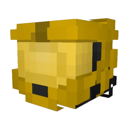 Justnotbad Minecraft avatar head, 3D render
