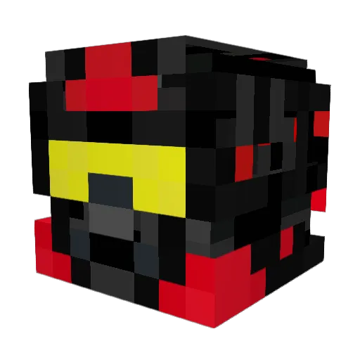 JustoMaze Minecraft avatar head, 3D render