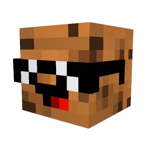 Justpants1 Minecraft avatar head, 3D render