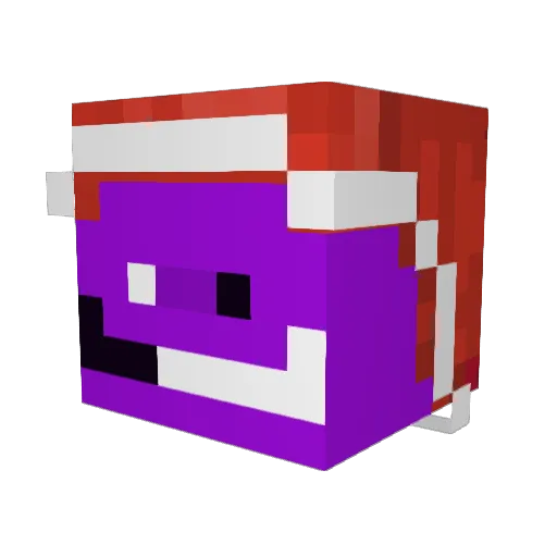 Justplayblight Minecraft avatar head, 3D render