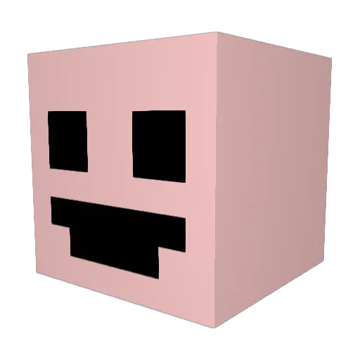 Justrigzzz Minecraft avatar head, 3D render