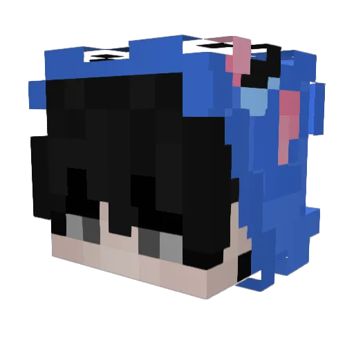 Justt54 Minecraft avatar head, 3D render