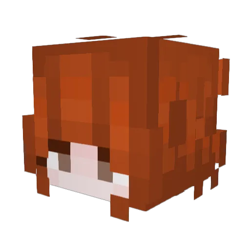 JusttKatSumi Minecraft avatar head, 3D render