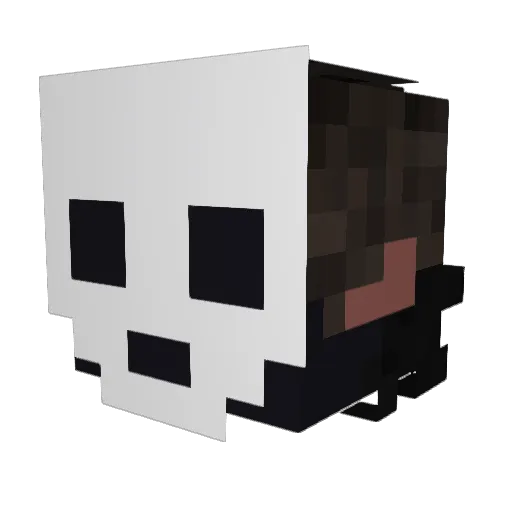 JusttTJ Minecraft avatar head, 3D render