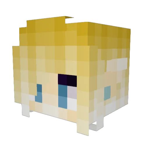JusttheTiff Minecraft avatar head, 3D render