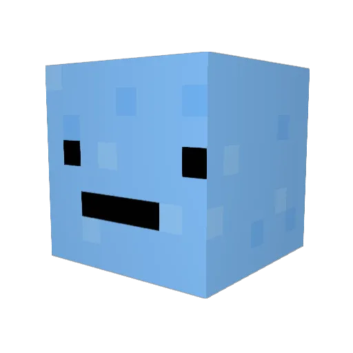 Justttin_ Minecraft avatar head, 3D render