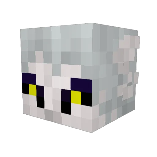 Justus50 Minecraft avatar head, 3D render