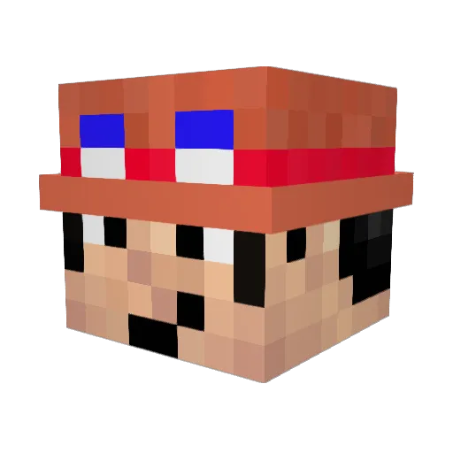 Justus_03 Minecraft avatar head, 3D render