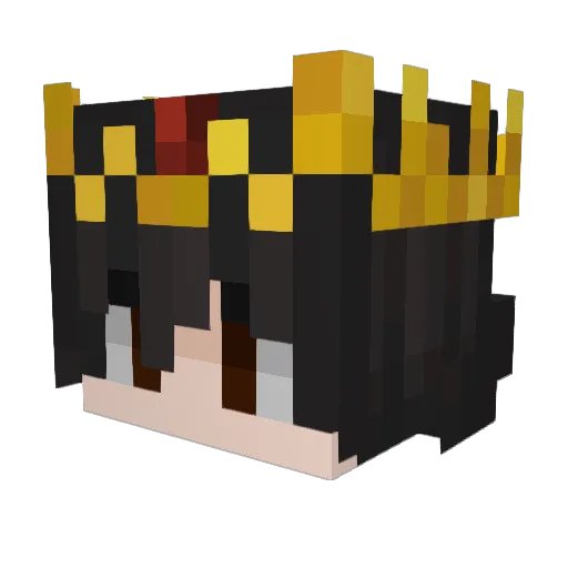 Justusprogamer Minecraft avatar head, 3D render