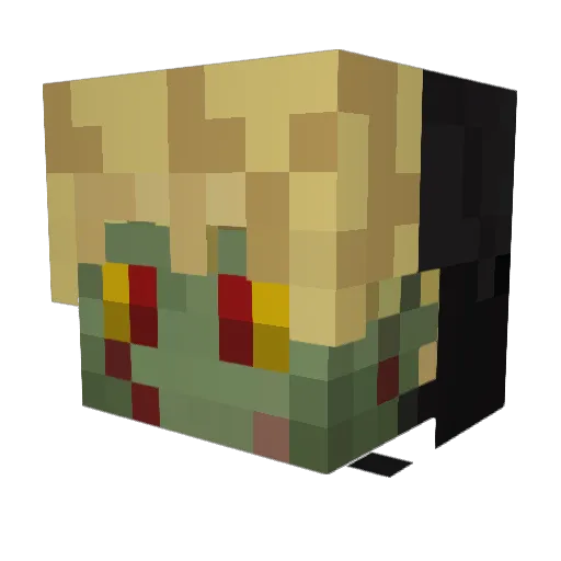 JustyWusty0 Minecraft avatar head, 3D render