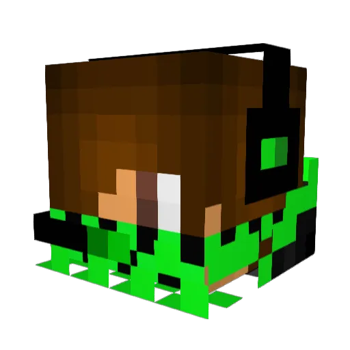 Jusu37 Minecraft avatar head, 3D render