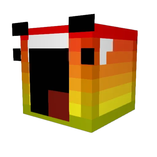 JususChrist Minecraft avatar head, 3D render