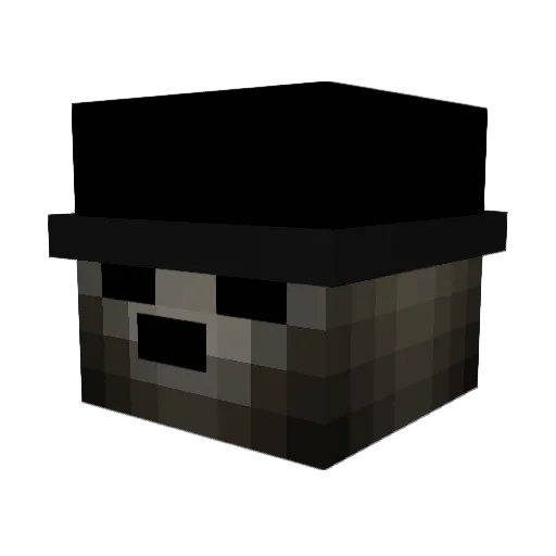 Jut4L Minecraft avatar head, 3D render
